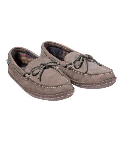Men's Handsewn Slippers, Flannel-Lined - US 2557